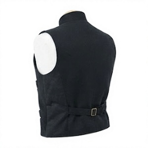 Chaleco Reversible 100% Lana para Hombre, Chaleco de Invierno Cortavientos e Impermeable, Trajes Casuales, Servicio OEM - Product Image 4