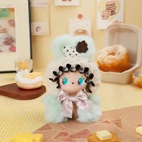 Lot de 6 figurines en vinyle et peluches Emma Sweet Treat Bunnies, série boîte mystère, porte-clés et décorations de bureau, 100 % authentiques, vente en gros