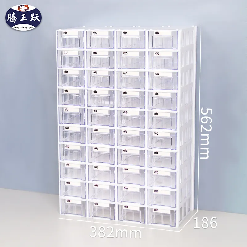 Tengzhengyue 40 pz organizzatore di blocchi da costruzione per scrivania fai da te tipo di contenitore di Varia in plastica