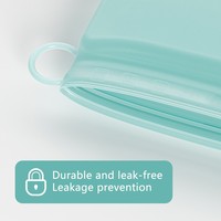 Sacs de conservation alimentaire en silicone de qualité alimentaire réutilisables, étanches et refermables, pour la cuisine