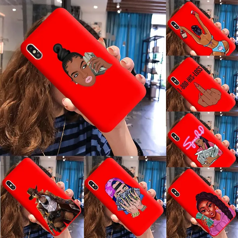 Membuat Uang Tidak Friends Magic Hitam Gadis Lembut Silikon Orang untuk iPhone 11pro Max X Xr Zodiak Hitam kasus Telepon Gadis