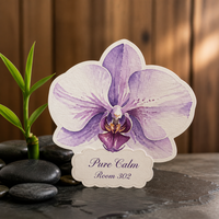 Cartes de visite personnalisées découpées en forme de fleur, logo imprimable, cartes en papier couleur uniques et personnalisables pour la promotion