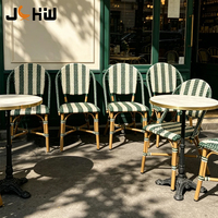 Chaise de bistrot moderne en rotin empilable et portable, personnalisable pour usage extérieur en parc – Offre Spéciale