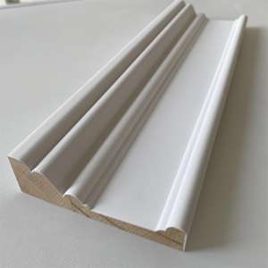 Moulures de plafond en bois de pin de conception moderne, de haute qualité, apprêtées en blanc pour les applications de plafond d'hôtel - Product Image 2