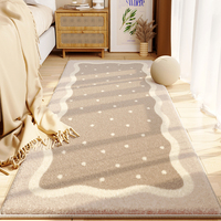Boho Luxe Antidérapant Faux Cachemire Moderne Moelleux Sol Chambre Tapis de Chevet et Tapis