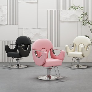 Dayanıklı 360 derece döner sentetik deri berber koltuğu hidrolik ayarlanabilir saç stilisti kesme <span class=keywords><strong>Salon</strong></span> sandalyesi ile Styling koltuk - Product Image 5