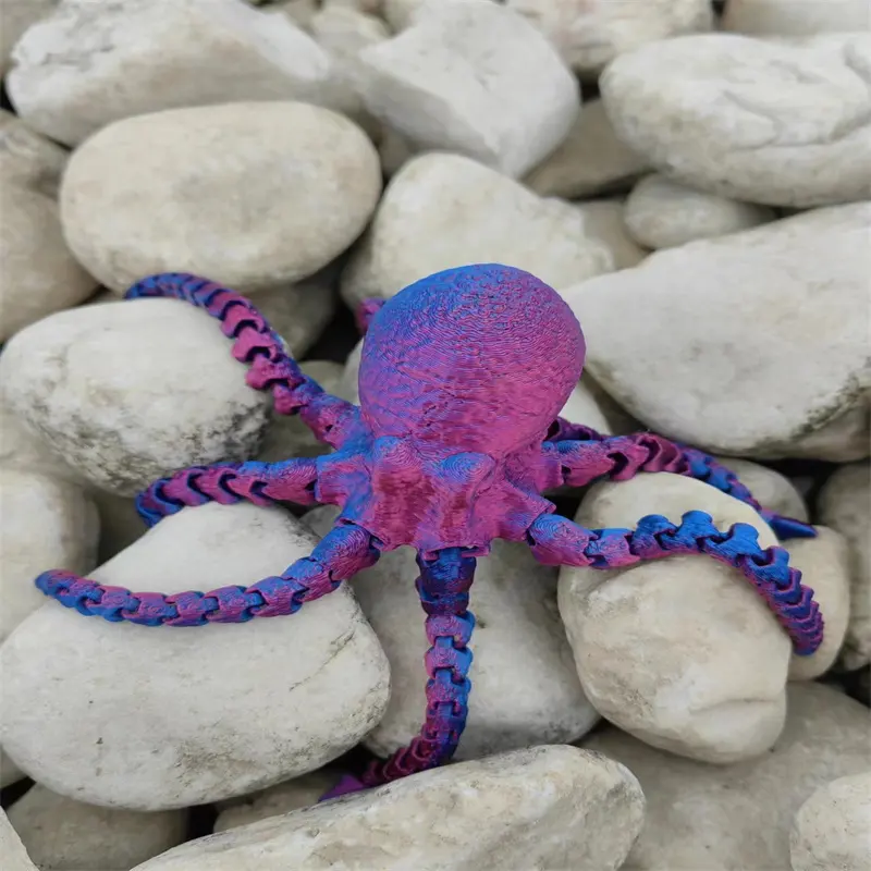 FDM printing octopus ornaments  fish tank landscaping accessories  internet celebrity toys  octopus model customization