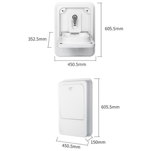 Évier mural pliable en acrylique pour <span class=keywords><strong>camping</strong></span>-<span class=keywords><strong>car</strong></span> avec <span class=keywords><strong>robinet</strong></span> d'eau chaude et froide pour <span class=keywords><strong>camping</strong></span>-<span class=keywords><strong>car</strong></span>, caravane, motorhome, remorque - Product Image 4