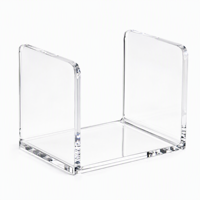 Support de serviettes en acrylique personnalisé transparent pour restaurant, distributeur de mouchoirs de table, organisateur de comptoir de café, support de base avec logo OEM HD