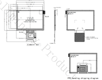 Modul LCD IPS BOE Sunlight Readable 5.0 Inci 1000 Nits 800x480 Kecerahan Tinggi RGB 50 PIN Layar Tertanam Industri Luar Ruangan