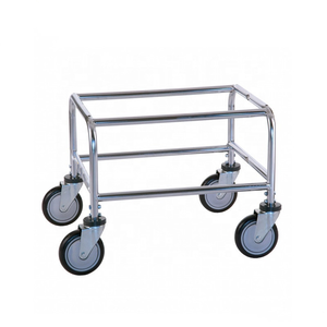 <span class=keywords><strong>Chariot</strong></span> <span class=keywords><strong>de</strong></span> blanchisserie commercial en métal chromé, panier <span class=keywords><strong>de</strong></span> rangement pour vêtements sales, 4,5 bushels - Product Image 6