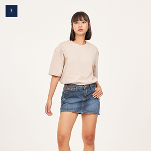 Camiseta de gran tamaño para mujer, de alta calidad CVC Camiseta de algodón, poliéster ecológico, transpirable, informal, cuello redondo, manga corta - Product Image 2