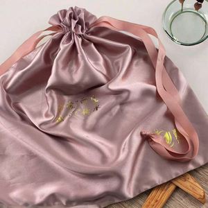 Sacs cadeaux en satin multicolores recyclables avec cordon de serrage pour bijoux, vêtements, chaussures, rangement - Product Image 2