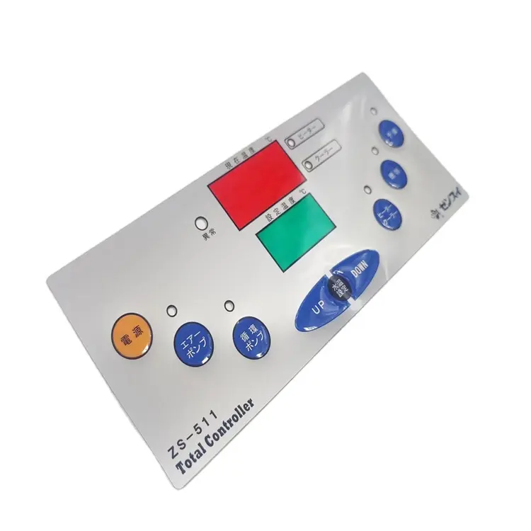 Пользовательский пластиковый переключатель управления клавиатурой с графическим наложением наклейка этикетка Фронтальная панель кнопка мембранный переключатель общий контроллер