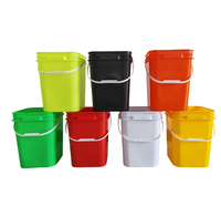 Fût d'emballage en plastique de 10 L, étanche, seau de stockage scellé, recyclable