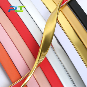 High Quality U-Shape Gold Film Edge Strip 5mm-30mm Self-Adhesive PVC Edge Banding Custom <strong>Plastic</strong> Molded Cutting China <strong>Rubber</strong> - Product Image 1