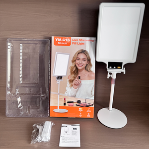 Luz de Relleno para Estudio Fotográfico de Alto Brillo 95+CRI, 2500-9900k, Atenuación Continua con Pantalla, Luz de Relleno Plana para Fotografía de Belleza - Product Image 2