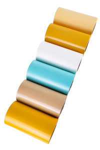 Rouleaux géants personnalisés GSM simple face enduit de silicone Pe parchemin blanc jaune bleu papier anti-reflets - Product Image 6