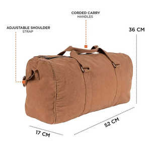 Sac de voyage en toile spacieux avec poignées renforcées pour les <span class=keywords><strong>week</strong></span>-ends, les voyages en cabine et les déplacements quotidiens, sac utilitaire léger - Product Image 4