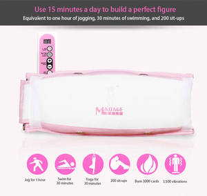 Cinturón eléctrico multifunción de masaje de cintura por vibración, adelgazante abdominal, máquina de masaje por presión de aire - Product Image 3