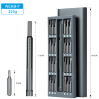 Kit d'outils de réparation Kingsdun 24 en 1 avec embouts magnétiques colorés en acier OEM, tournevis T8 pour produits électroniques
