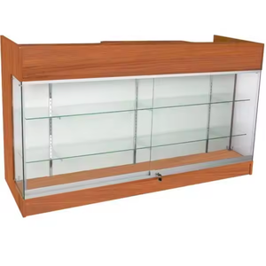 70 Inch Showcase Glass Smoking Unit for Shop <b>Lockable</b> Front Desk Reception Counter Display <b>Cabinets</b> Display Counter Showcase - Product Image 2