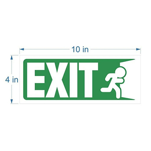 Cảnh Báo Sáng Vinyl An Toàn Nhôm Laser Khắc Dấu Hiệu Thoát Ban Cháy Khẩn Cấp Thoát Dấu Hiệu LED Ánh Sáng - Product Image 4