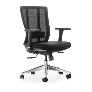 Factory Direct sale multi-functional fashion black computer task swivel chair Bureau with Chrome base - Product Image 1