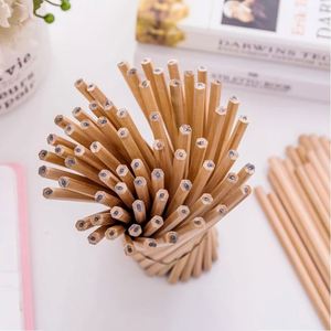 Crayons HB en bois naturel pour étudiants, hexagonaux et triangulaires, pour croquis et dessin, avec logo personnalisé, pour la pratique de l'écriture des enfants, vente en gros - Product Image 2