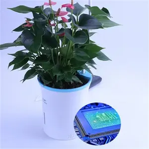 Desain baru Smart Wi-Fi terhubung Pot bunga cerdas hidroponik Pot tanaman LED tumbuh lampu Pot tanaman