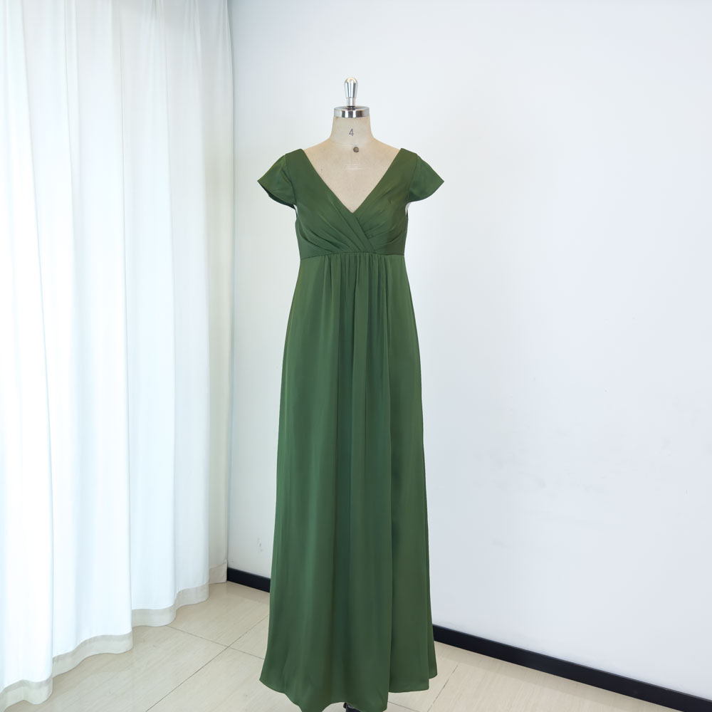 Olive Green Bridesmaid Dress - 2025 New Design Floor-Length