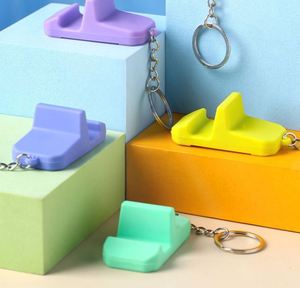 Portable Plastic Key <b>Ring</b> Clip Mobile <b>Phone</b> <b>Holder</b> for Outdoor & Desktop Use Lazy Live Streaming & Drama Viewing Welcome Gift - Product Image 1