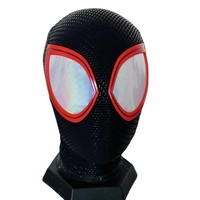Masque Multivers Crossover en Spandex, Accessoire de Cosplay Très Réaliste avec Yeux Magnétiques LED pour Halloween