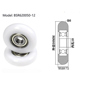 Nhà máy trực tiếp BSR620050-12 <span class=keywords><strong>POM</strong></span> nhựa mang ròng rọc hình cầu gia công sản phẩm chất lượng cao - Product Image 1