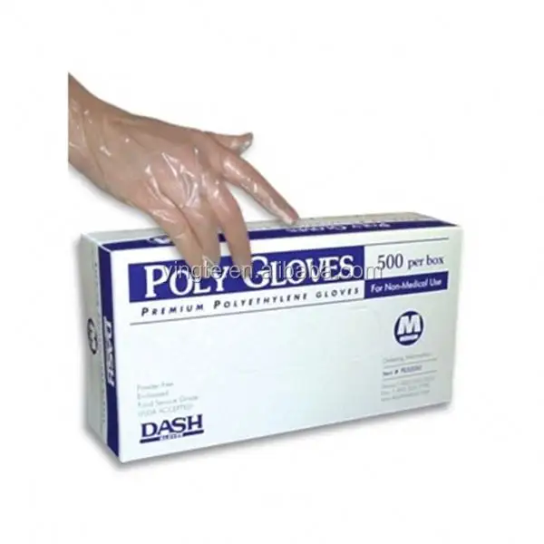 Одноразовые складные полиэтиленовые перчатки для уборки домашних продуктов
