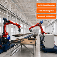 Robot de soudage à double rail à sept axes robuste avec contrôle automatique du mouvement pour la soudure de grandes pièces longues
