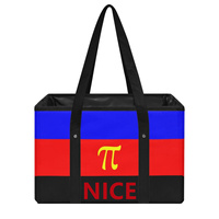Panier de courses pliable personnalisé Arc-en-ciel Gay Polyamour, Sac fourre-tout écologique pour souvenirs de fête et courses en famille