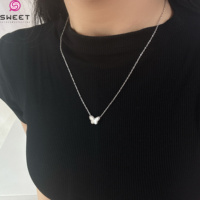Collier papillon tendance en acier inoxydable 316L avec pendentif en pierre naturelle, chaîne plaquée or, cadeau pour femme et mère