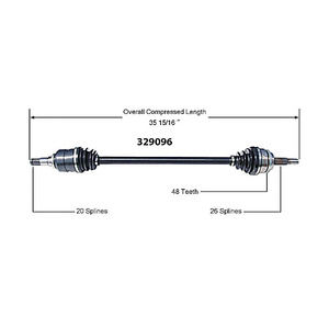 Semiexio เพลาขับด้านหน้าขาตั้งกล้องเพลารถ CV FRC5566 OEM สำหรับ LandRover <span class=keywords><strong>Defender</strong></span> - Product Image 2