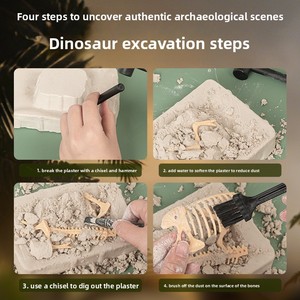 <span class=keywords><strong>Kit</strong></span> de jouets d'excavation <span class=keywords><strong>archéologique</strong></span>, matériel d'expérimentation pour enfants, <span class=keywords><strong>kit</strong></span> de fossile de Tyrannosaurus Rex, jouets éducatifs scientifiques 8-13 ans - Product Image 3