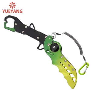 YUEYANG Collapsible Fishing Grip Aluminum Alloy Tackle Lip Grip Hook Controller Adjustable with Connect Ring Fishing Tool