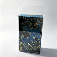 Étui de protection rigide en PET ultra-épais de 0,7 mm de qualité supérieure pour Pokémon Charizard X Mega UPC PET Display