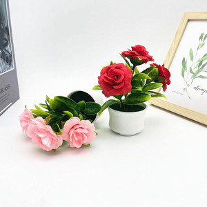 ต้นกุหลาบประดิษฐ์ Paulon ขนาด 10-30 ซม. กระถางพลาสติก ตกแต่งภายในบ้าน - Product Image 4