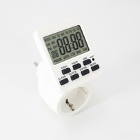 Enchufe Digital Mini con Temporizador Electrónico, 20 Programaciones de Encendido/Apagado, Interruptor Temporizador con Cuenta Regresiva, Ahorro de Energía (AC 220V 15 3600W)