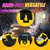 Walson Y36 Super Bright LED Rechargeable Portable Travail ABS Corps IP65 Lampe de Poche Magnétique pour Outil Réparation Machine Voiture Alimentation CA