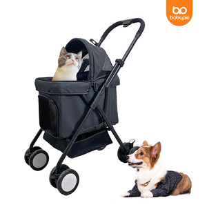 Commercio all'ingrosso a buon mercato carrello da viaggio a 4 ruote carrello da viaggio di lusso medio per bambini walker trasportini passeggino per <span class=keywords><strong>cani</strong></span> e gatti - Product Image 1