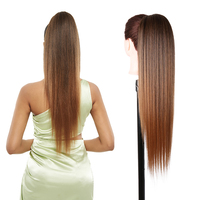 Ekstensi Rambut Julianna Synthetic Premium Kanekalon, Kuncir Kuda dengan Tali Serut, Model Futura Yaki