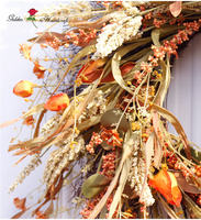 QSLH - T242 Couronne décorative d'automne 24 pouces Couronne d'automne pour porte d'entrée ou murale