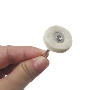 Roue de polissage en feutre de laine, meule pour bijoux, roue de polissage pour métaux, tête de polissage à tige de 3 mm, mini <span class=keywords><strong>brosse</strong></span>, outils rotatifs abrasifs <span class=keywords><strong>Dremel</strong></span> - Product Image 3