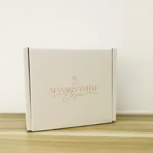 卸売カスタムウェディングフラワーキャンドル小さな白いギフトボックス包装箱ギフトセット用包装紙箱